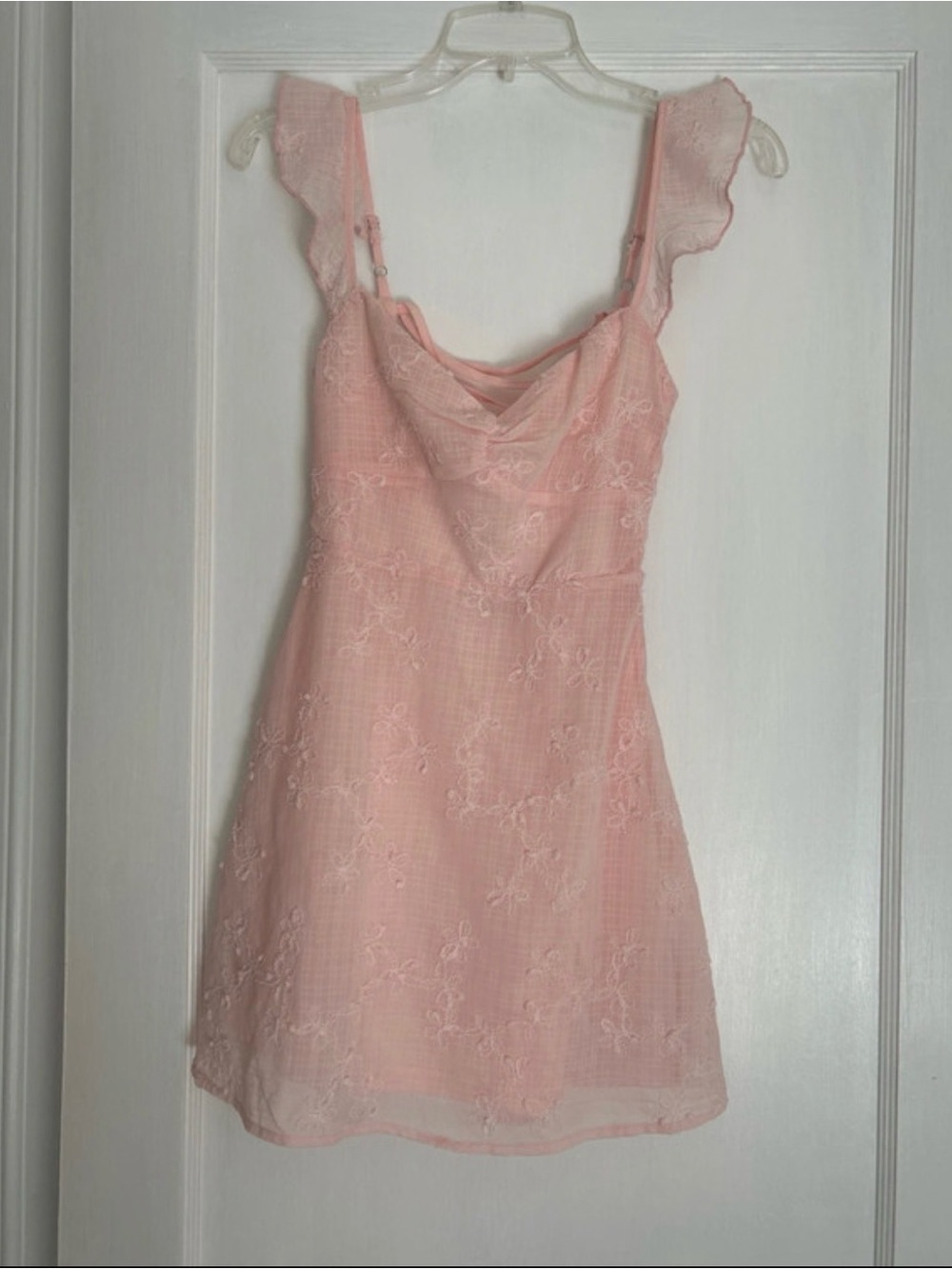 Princess Polly Pale Pink Lace Cowl Mini Dress